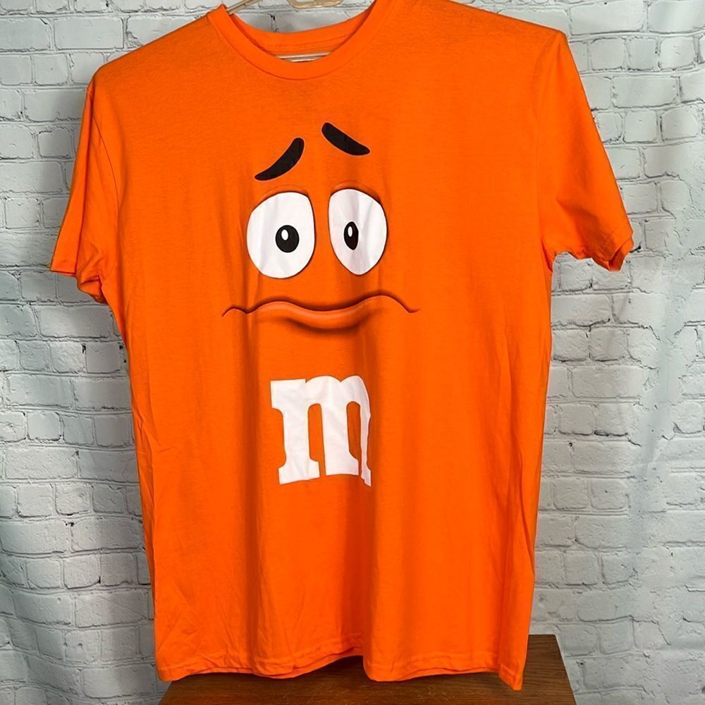 Orange M&M’s Tee Shirt Size 2xl euc Halloween Costume